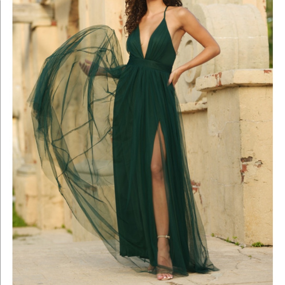 Green prom dress